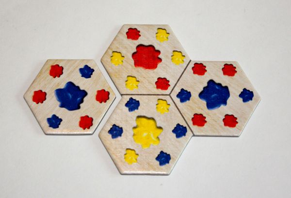 Pastiche hex tiles